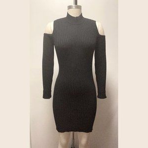 Cotton Candy Cold Shoulder Dress NWOT – Black